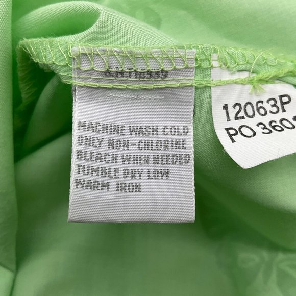 Foxcroft Women's Wrinkle Free Long Sleeve Butterfly Button Shirt 8P Mint Green - Picture 8 of 10